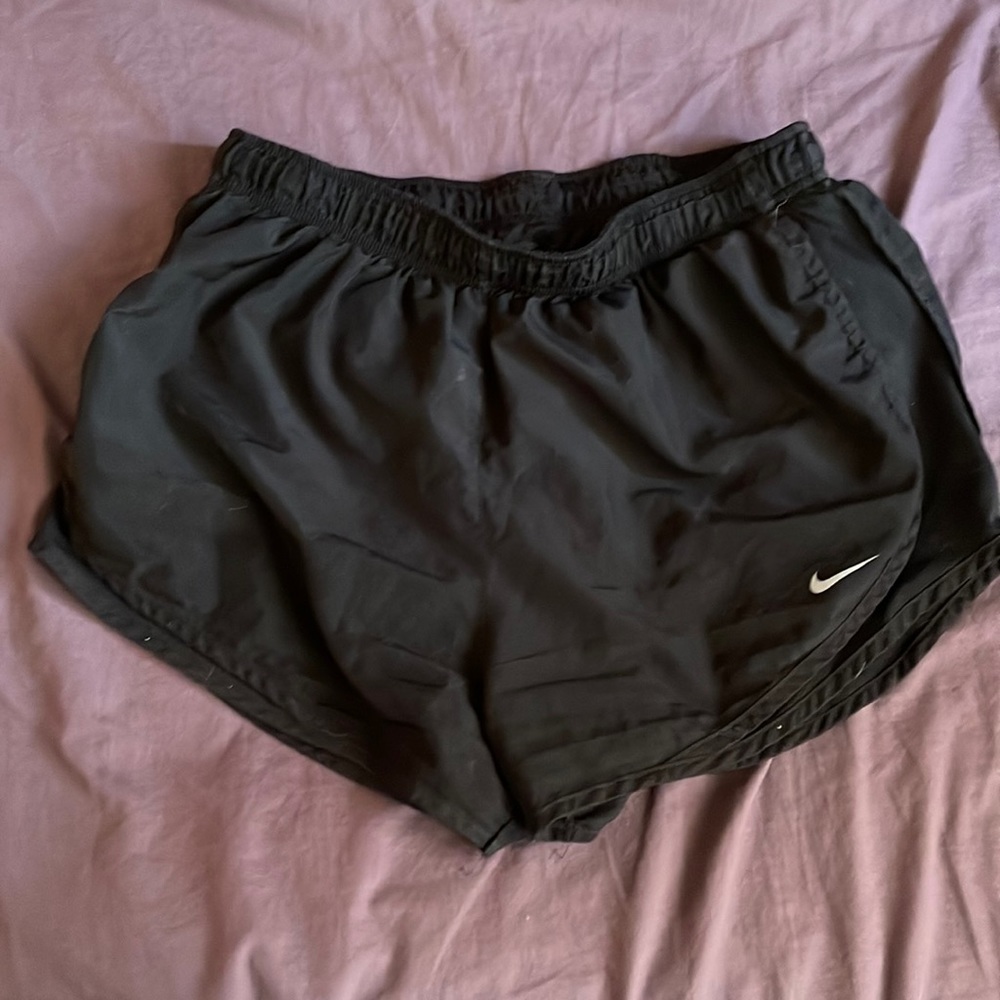 Large All black Nike shorts